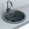 Кухонная мойка Fancy Marble Texas кругла, 500х500х205 серая (101050013)- Фото 2